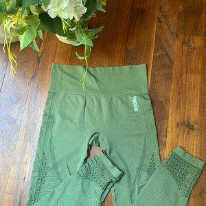 Army green Gymshark leggings